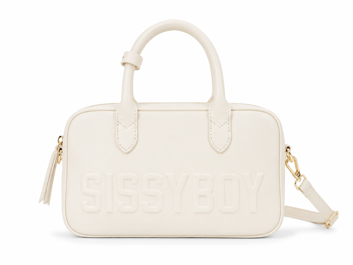 Sissyboy Emory Bowler Bag In Off White
