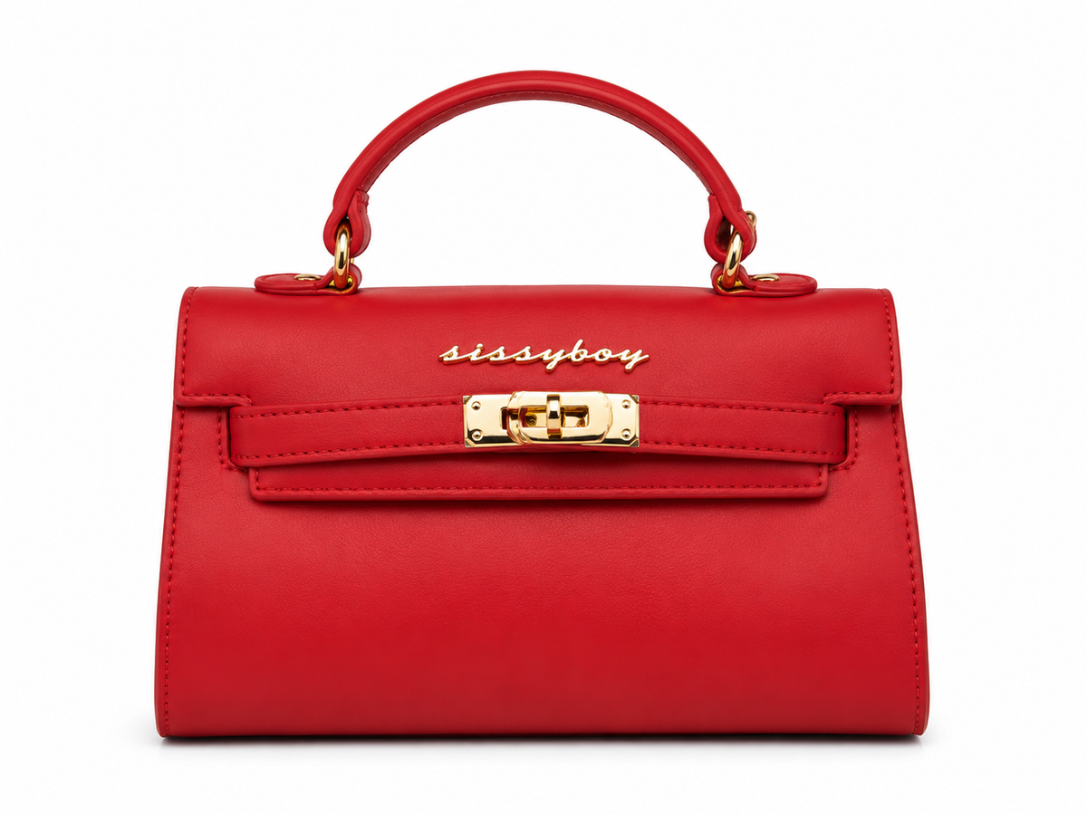 Sissyboy Romee Mini Bag with Front Clip In Red