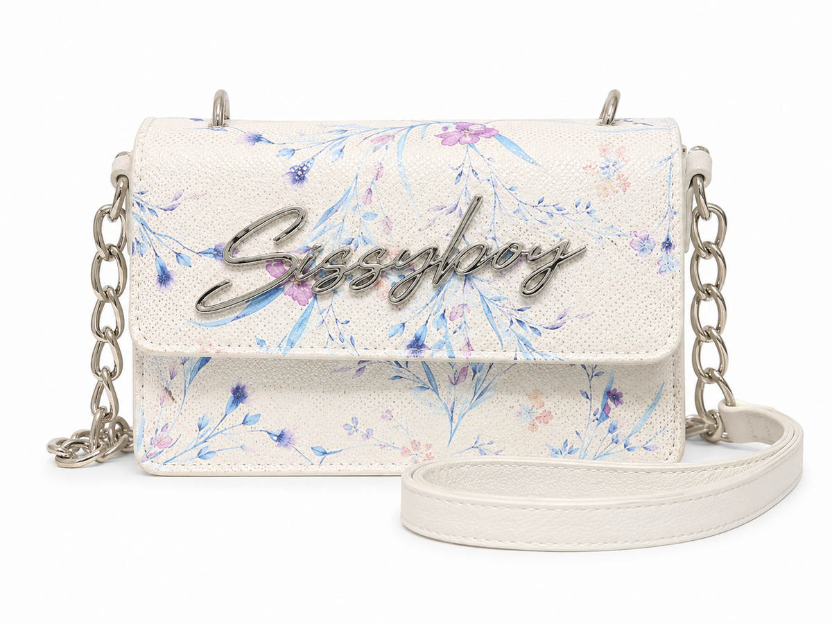 Sissyboy Floral Crosbody Bag In Blue