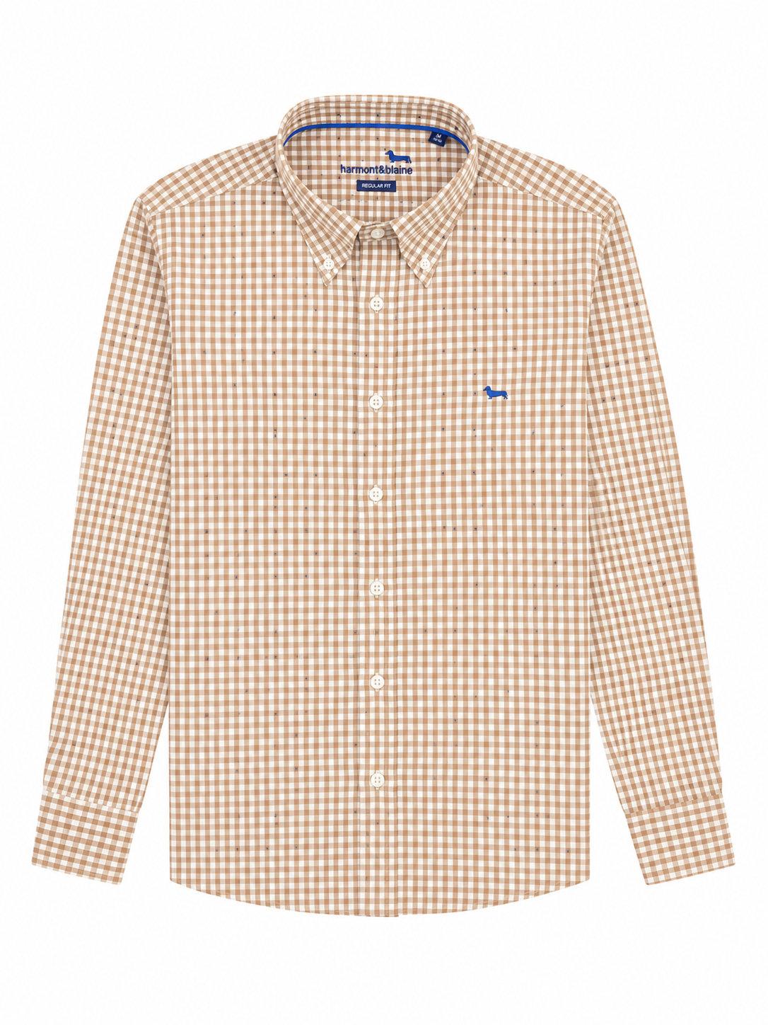 Harmont & Blaine Mens Basic Shirt In Brown & White