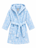 Comet Unisex Hoody Gown In Blue