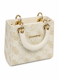 Sissy Boy Maise Debosed Tote Bag In Cream