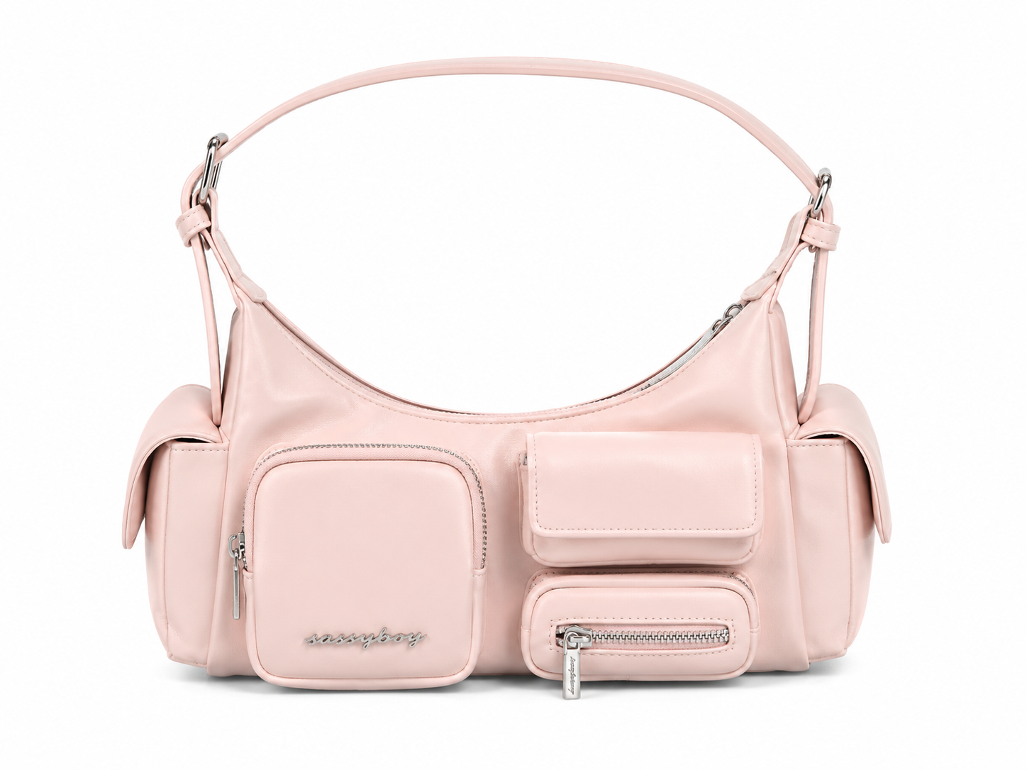 Sissy Boy Cameron Cargo Bag with Front & Side Pockets In Pink