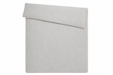 Cotton Co. Cashmere Linen Neutral Duvet Cover In Silver