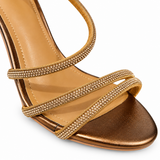 La Her Ladies Qxg-48 Heels In Bronze