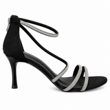 La Her Ladies Qxg-48 Heels In Black