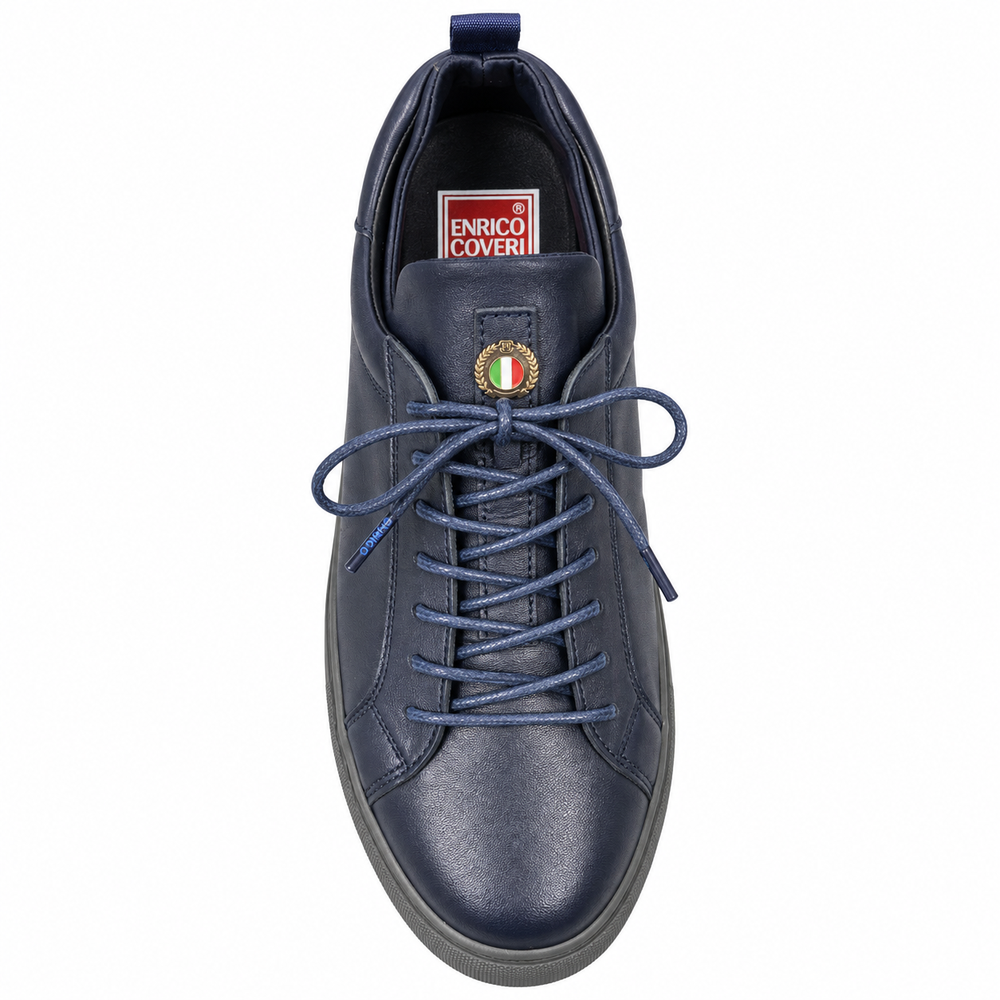 Enrico Coveri Mens Sneakers In Navy