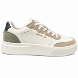 Replay Mens Notting Agency Shoes In Beige Multi