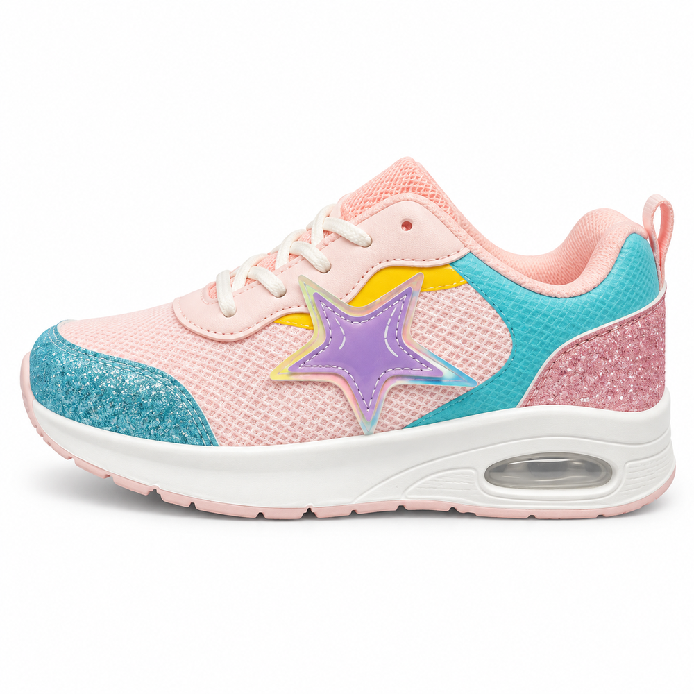 Remex  Girls Sneakers In Pink & Blue