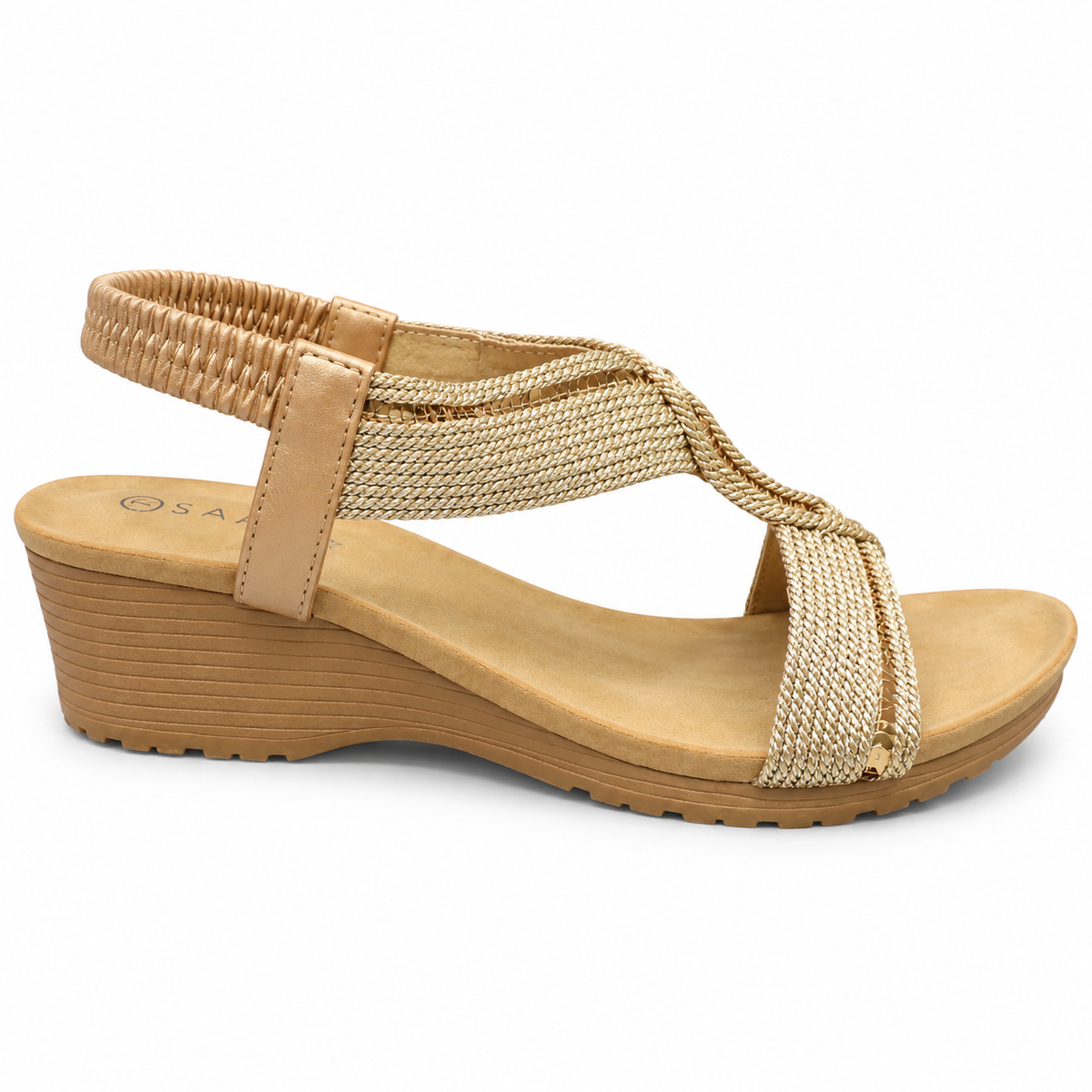 Savoy Ladies Luna Sandals In Champagne