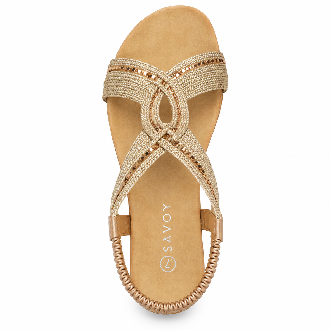 Savoy Ladies Luna Sandals In Champagne