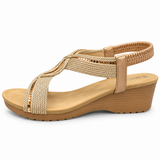 Savoy Ladies Luna Sandals In Champagne