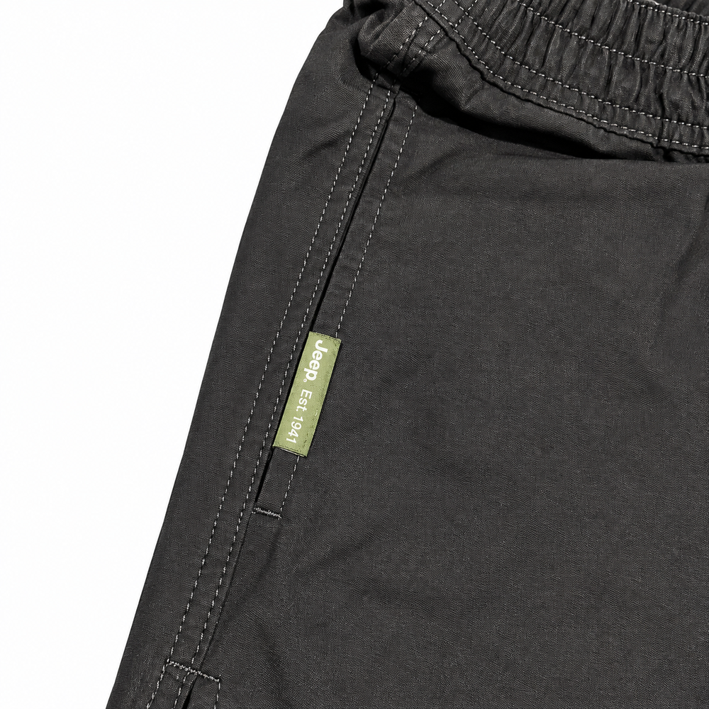 Jeep Mens Basic Rugby Shorts In Black
