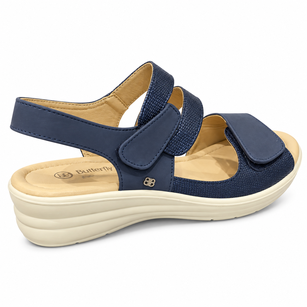 Butterfly Feet Ladies Chrissy 4 Shoes In Navy