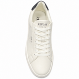 Replay Mens Evan Class Shoes In White Black