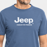 Jeep Mens Core Jeep Logo In Slate Blue