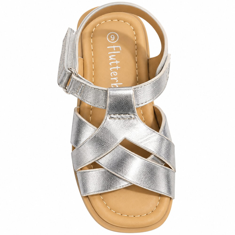Flutterby Girls Ariel 2 Infants Shoes In Silver