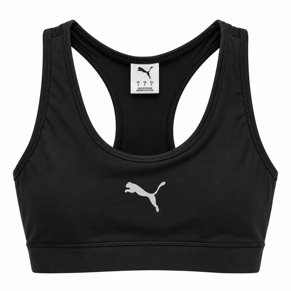Puma Womens Forever Faster Crop Top In Black