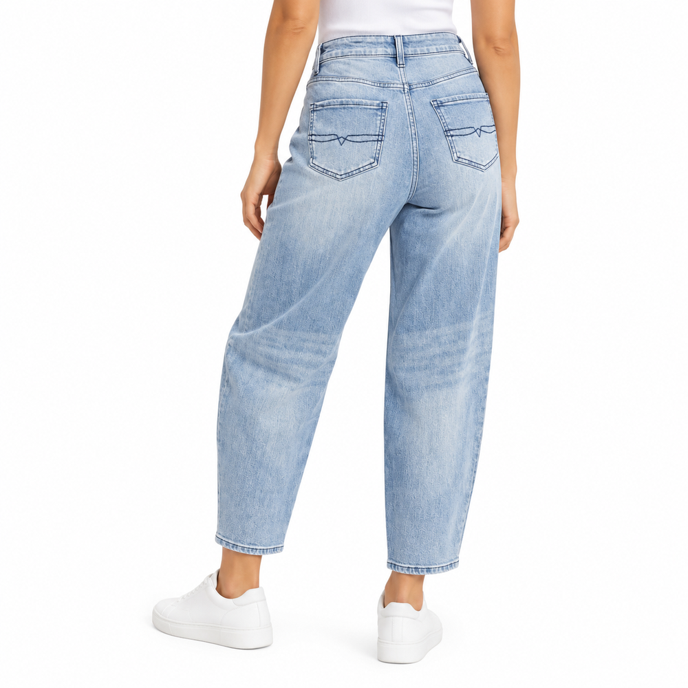 Polo Womens Jessie Barrel Leg Jeans In Light Wash