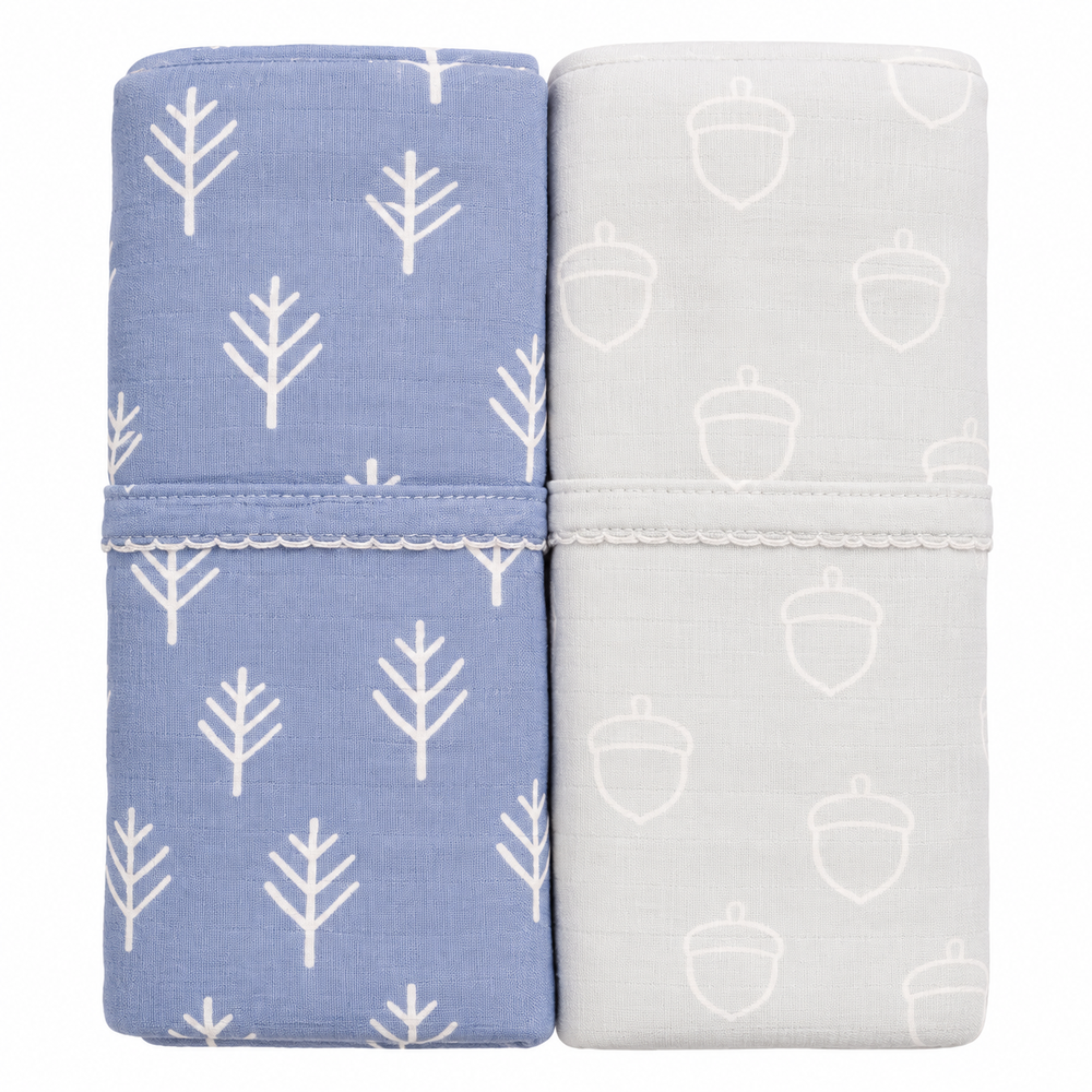 Mother's Choice Boys 2 Pack  Bamboo Wraps In Blue