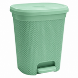 Diamond Pedal Dustbin In Sage