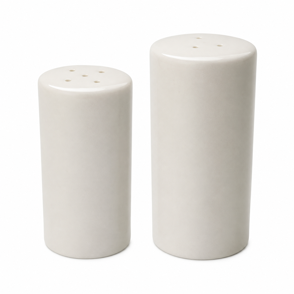 Wechsler Cylinder Salt & Pepper Set In White