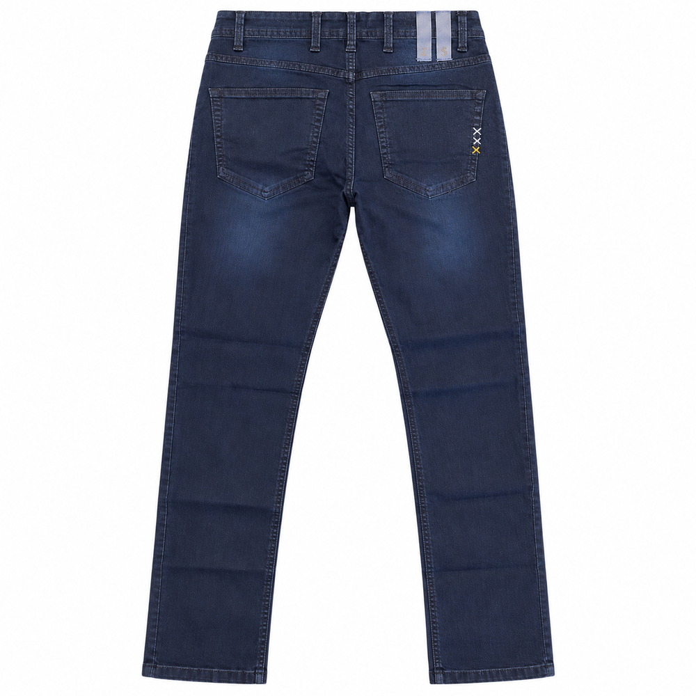 Zerga Mens Dh Jeans In Black & Blue