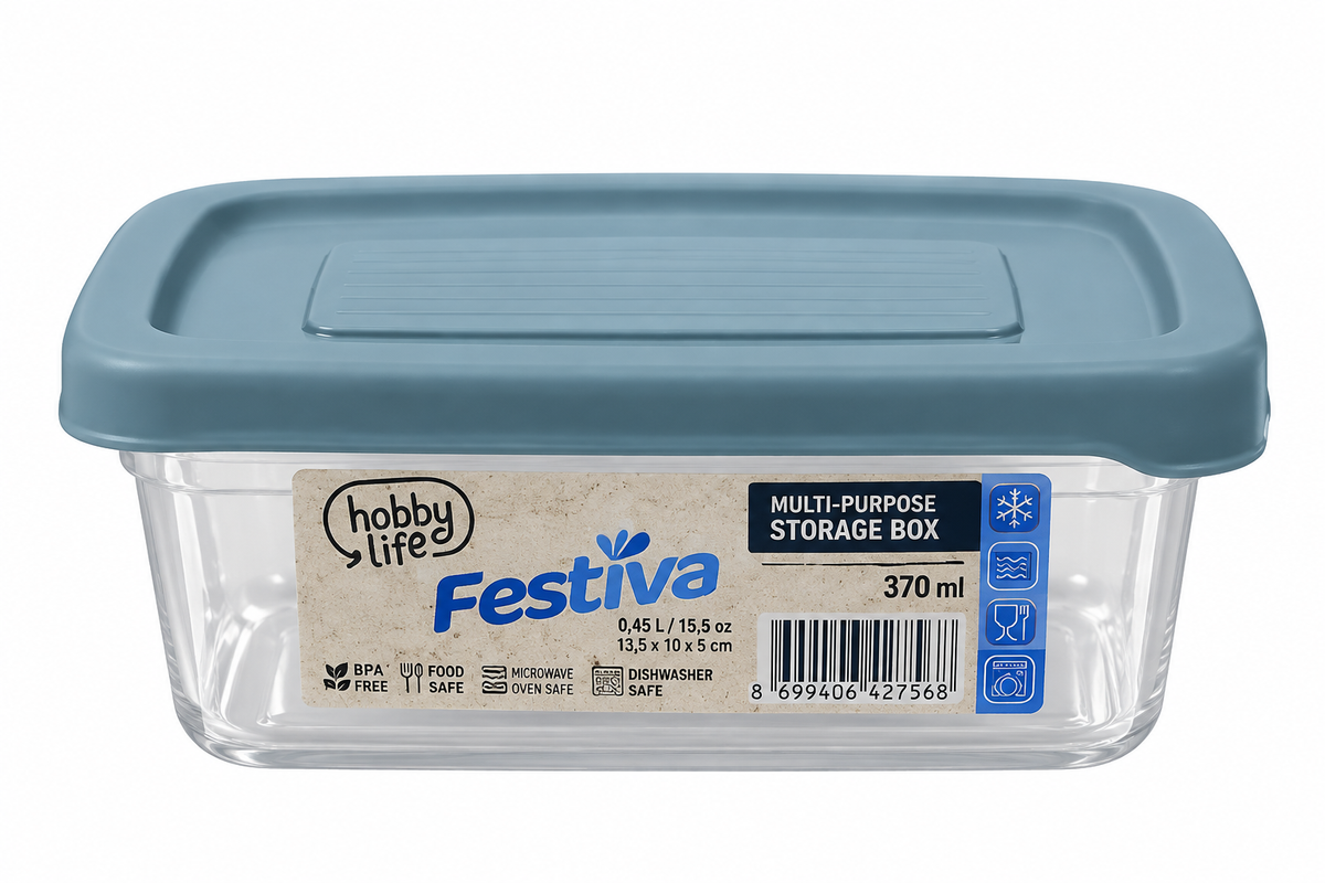 Festiva Medium Storage Container In Grey