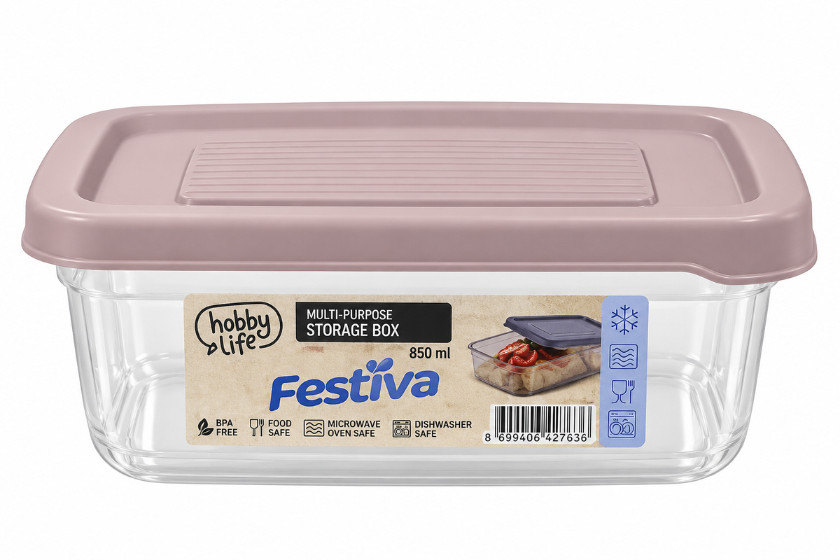 Festiva Storage Container In Pink