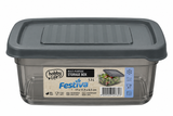 Festiva Square Storage Box In Grey
