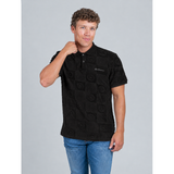 Ben Sherman Mens Tertarpolo Terry Textured Golfer In Black