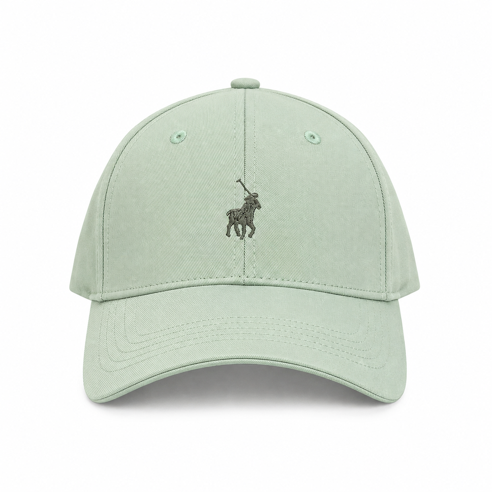 Polo Unisex  6 Panel Peak Cap In Green