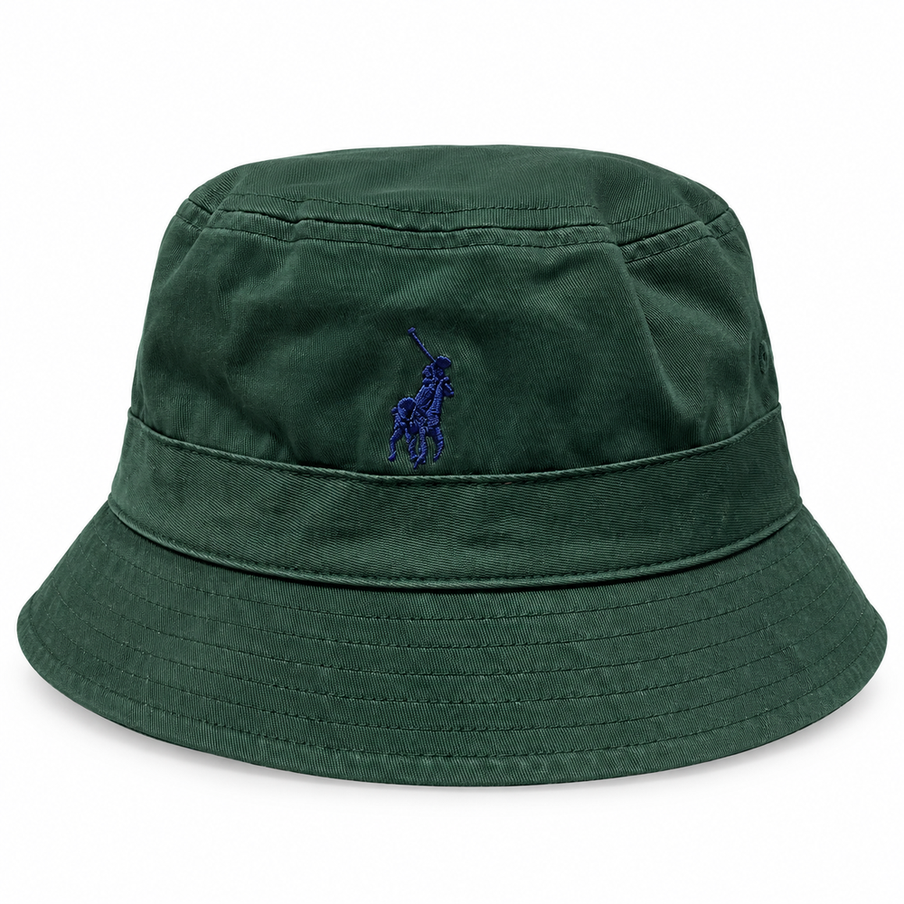 Polo Mens Reversible Striped Bucket Hat In Green