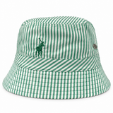 Polo Mens Reversible Striped Bucket Hat In Green
