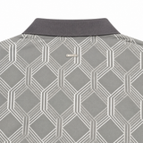 Polo Mens Geo Print Mercerised Golfer In Stone