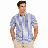 Polo Mens Variegated Shirt In Navy