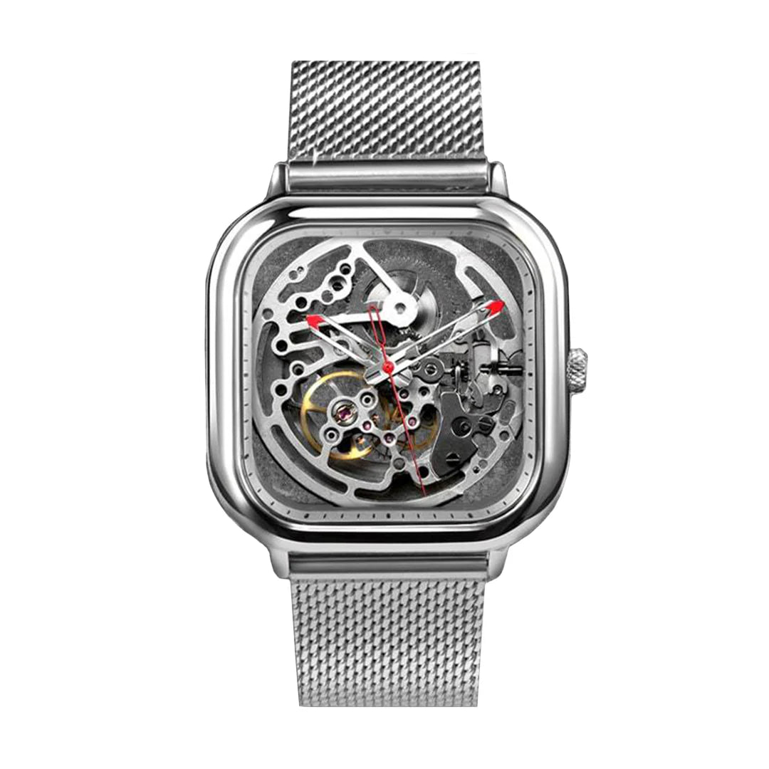 Ciga Design Full Hollow Automatic Silver Watch
