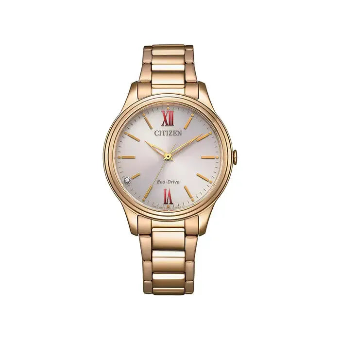 Citizen Ladies Eco-Drive Watch In Rose Gold