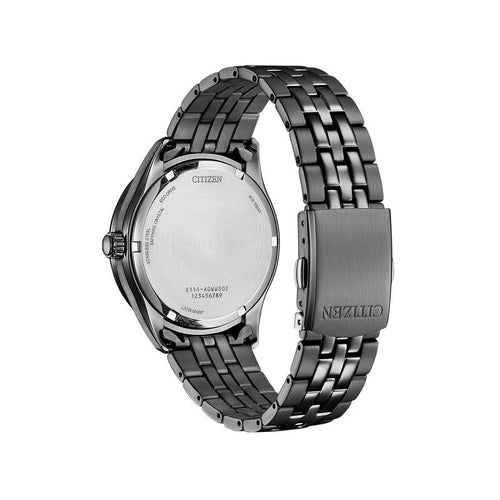 Citizen Mens Eco Drive Stainless Steel In Gunmetal/Blue Dial