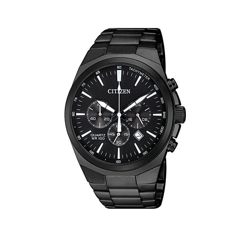 Citizen Black Quartz Chrono Watch