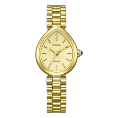 Citizen Womens Eco Drive Gold Pear Shaped Watched