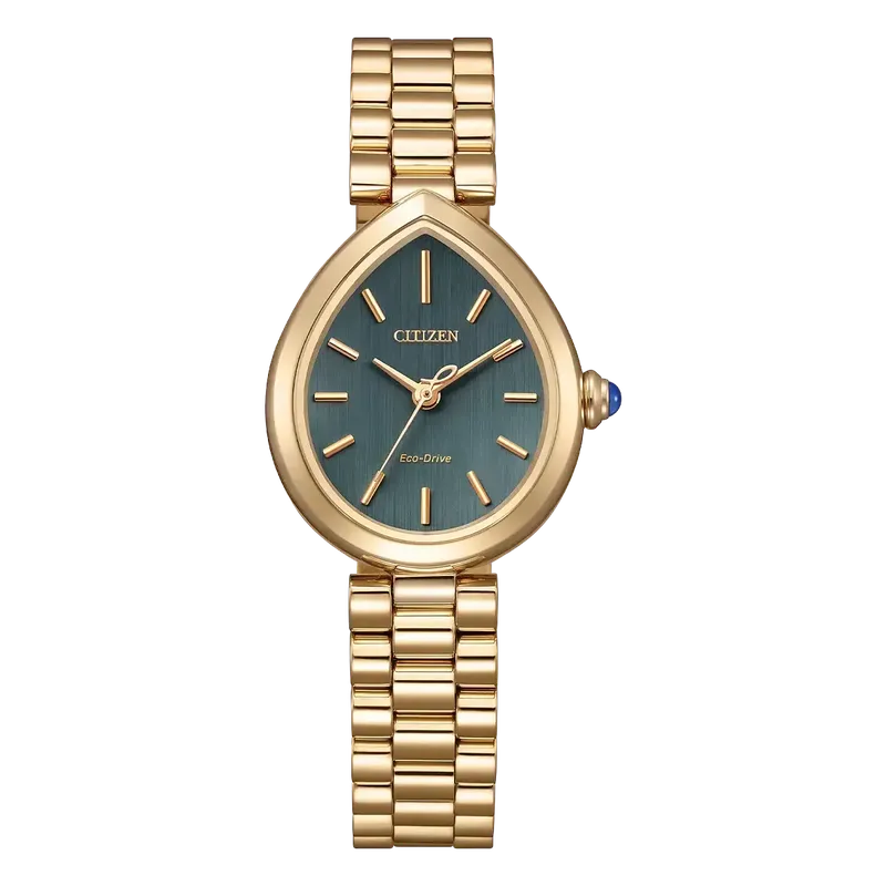 Citizen Womens Eco Drive Rose Gold Pear Shaped Watch