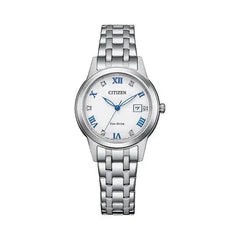 Citizen Ladies Eco Drive Watch In Silver