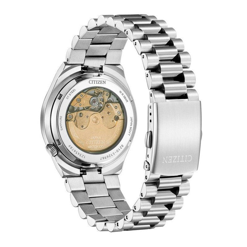 Citizen Mens Watch In Silver & Yellow