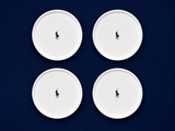 Polo Classic Side Plate 4 Piece Set In White
