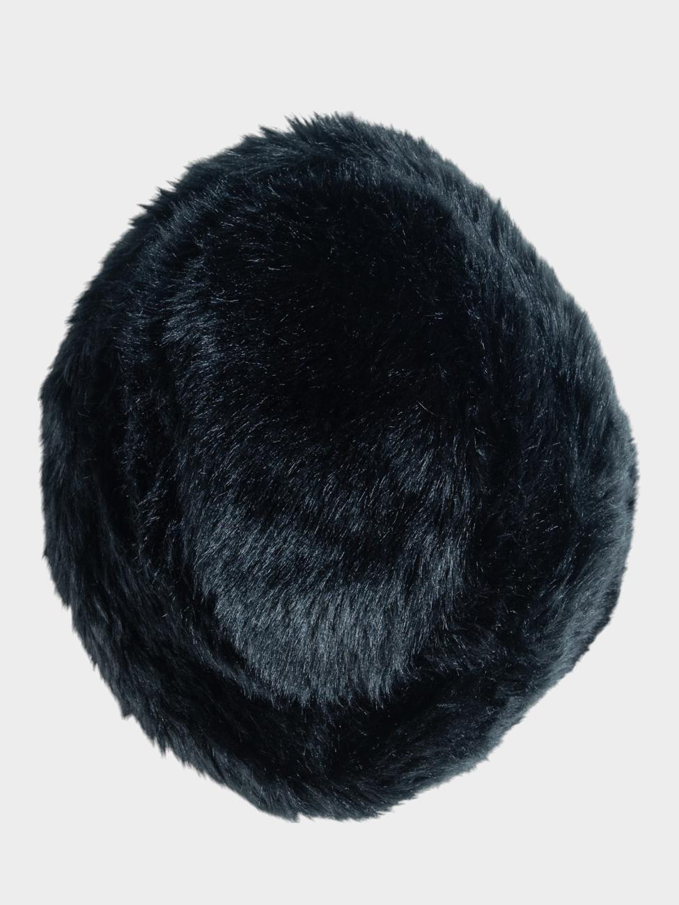 Ben Sherman Mens Cossack Faux Fur Hat In Black