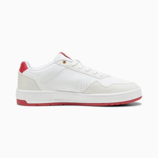 Puma 39501803 Mens Court Classic Shoes White Red