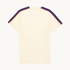 Tshepo Jeans Flag Shoulder  Tape T-Shirt Ivory
