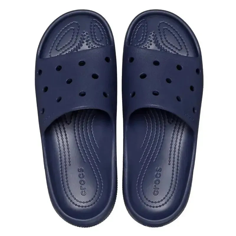 Crocs Classic Slides V2 In Navy