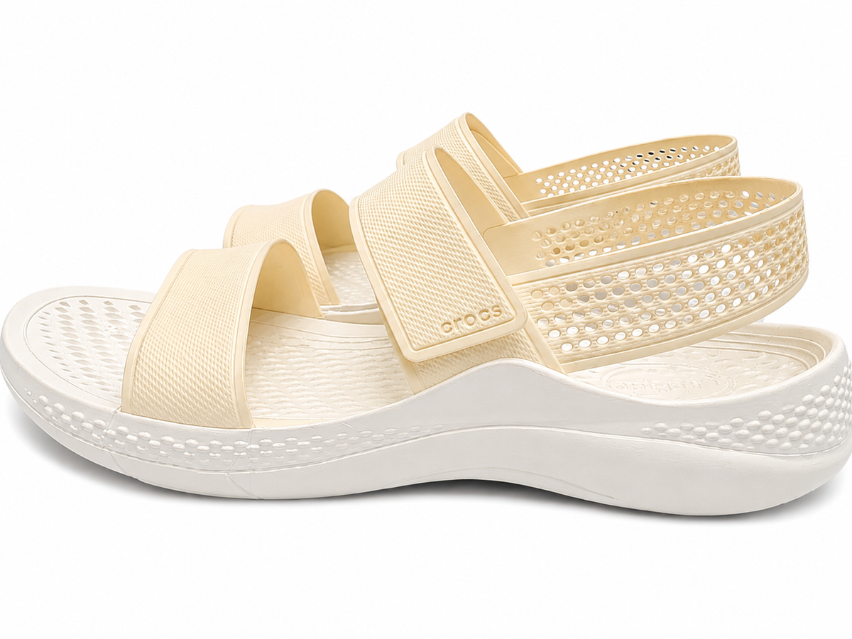 Crocs Literide 360 Sandals In White & Cream